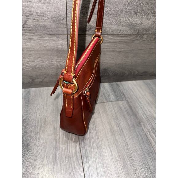 Dooney & Bourke Florentine Leather Allison Crossbody Chestnut bag A639115 - Picture 6 of 9